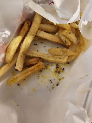 Seasoned fries - ate some