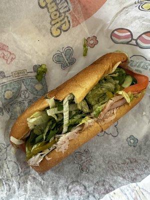 Turkey hoagie