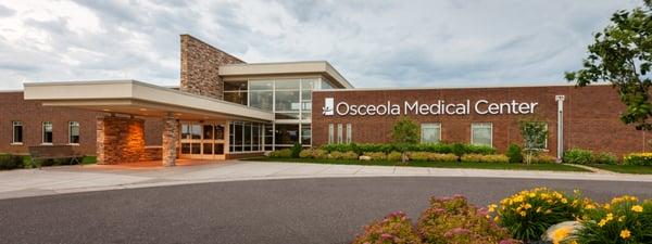 Main entrance of Osceola Medical Center