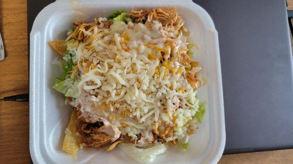 Chicken Nachos - GOOD chip to stuffing ratio. The drive-thru experience was great and perfect for an afternoon nacho pick-up!