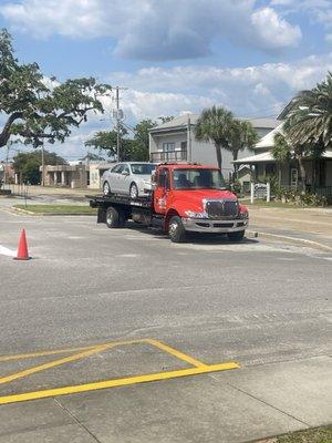 Towing my own car.