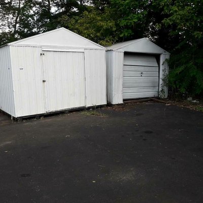 Two Aluminum Shed 10 ft b 20 ft