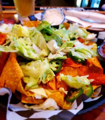 Chicken nachos appetizer