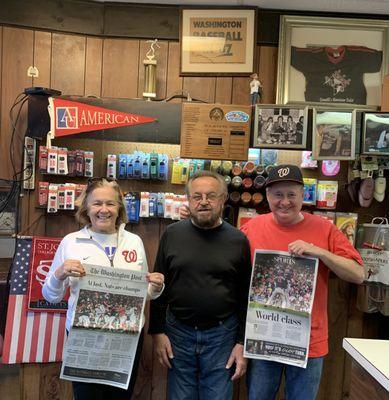 Joe's happiness for the 2019 Nats World Series win was boundless !