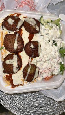 Falafel RICE Platter (100% Vegeterian)