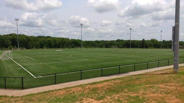 Another of the soccer fields at Elon Park in Charlotte