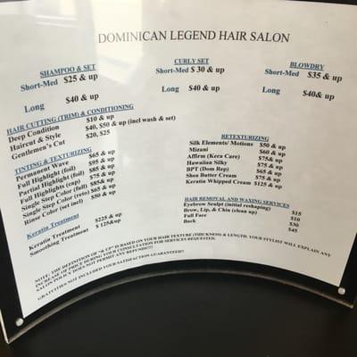 Price list