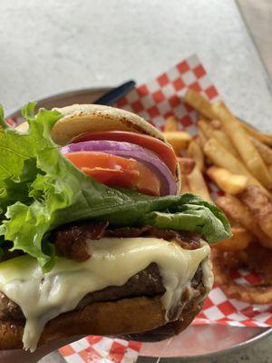 Jalapeño burger on special.