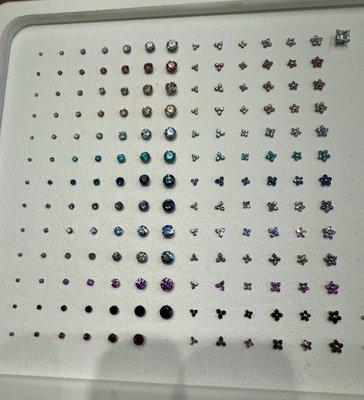 Titanium rhinestone options