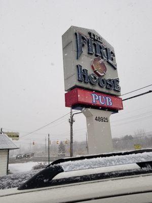 Snowy day at the Firehouse