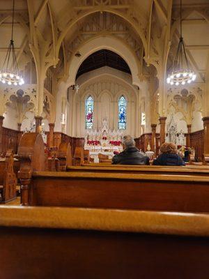 Interior from a pew