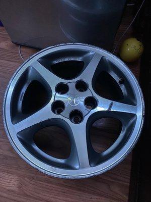 Toyota celica wheel before