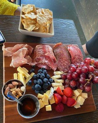 Charcuterie board is amazin!!!!!!!! Fresh, flavorful and reasonably priced! When well with our mixologist cocktails! Thanks