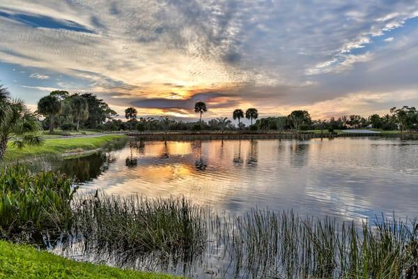 A view of the Practice Facility from the other side of the lake. Breathtaking!