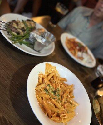 Penne Alla Vodka for me! Grandpa always gets the veal!