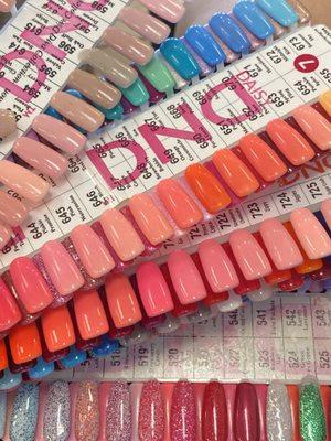 Nail color selection