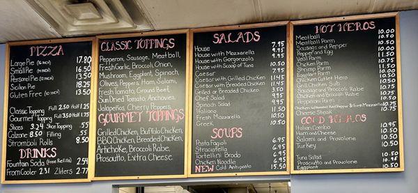 Overhead menu 8/19/23