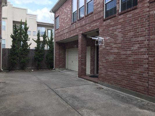 Make way for the drone! Useful for roof inspections when it's too high