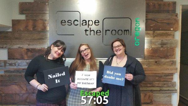 The Sassy Sleuths at Escape The Room!