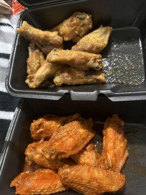 Lemon pepper and red neck wings