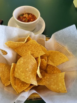 Salsa and chips