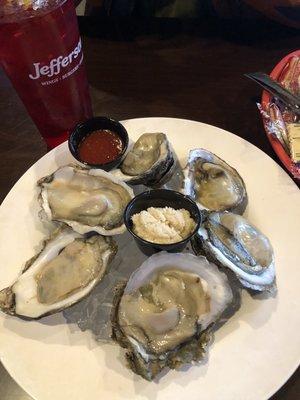 Oysters on the half shell!