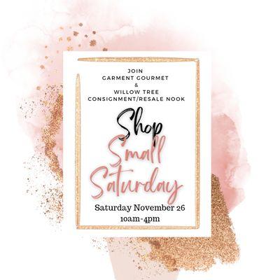 Join us for Shop Small Saturday November 26, 2022!