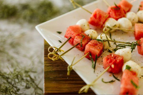 Watermelon Mozzarella Skewers