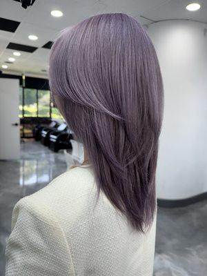 Ash lavender with full bleach by Sharon