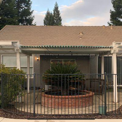 3 Tier Pergola Teardown Before in Orangevale, Ca.