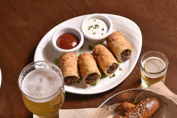 Philly Cheesesteak Egg Rolls