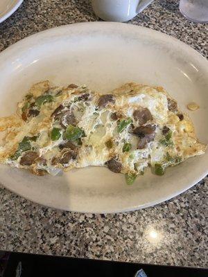 Veggie omelette- egg white