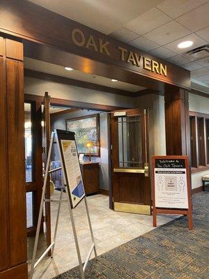 Hotel restaurant - Oak Tavern. Nice place!