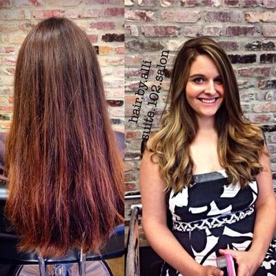 Before and after by Alli