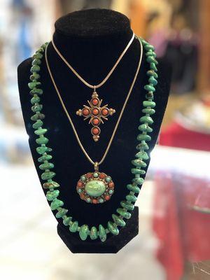 Fine turquoise and coral!