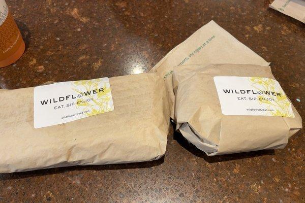 Wildflower Grinder and Ultimate Bacon breakfast sandwiches!