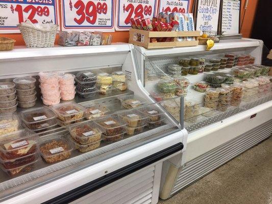 Expanded the grab and go section.. So many yummy items.