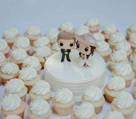 What was left of our full table of cupcakes by the time the photographer got to it.