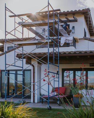 The CVPC crew building a brand new patio cover!