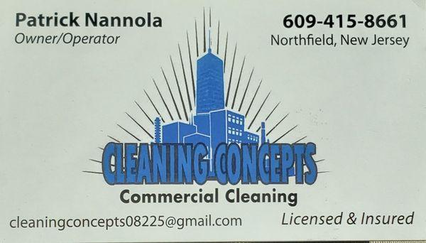 Front of business card,  please feel free to contact any time. (609)415-8661