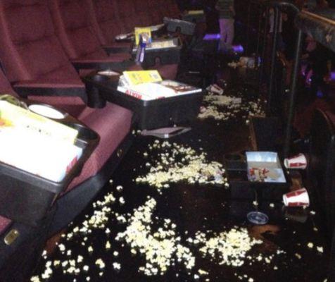 Trashed theater