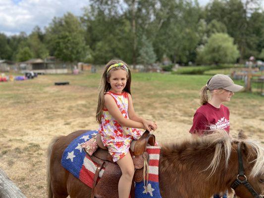 Horse riding with Sunny! Fishing pond and zebra!