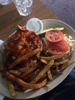 Buffalo chicken sandwich.. All good!!