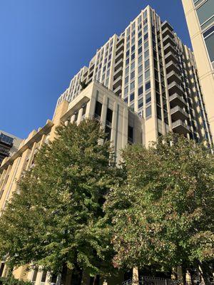 View from the river walkway