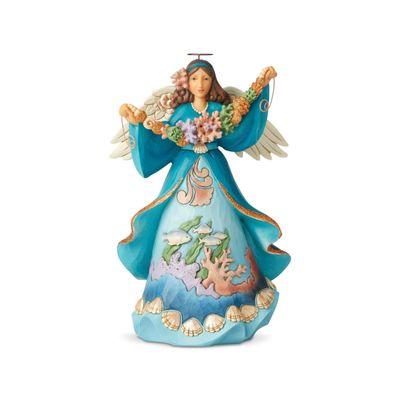 Jim Shore Coastal Christmas Angel Figurine Free Shipping