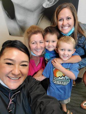 A bunch of happy smiles! We are happy to be your Dentist in Clairemont!