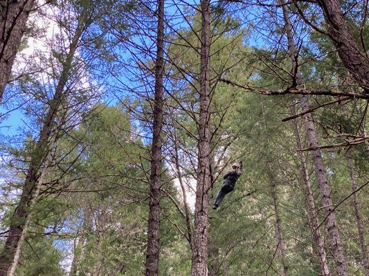 Kagan is a natural, so smoothly gliding in the trees.