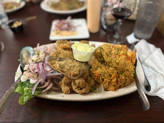 Mariscos Saltados  Mixed Seafood