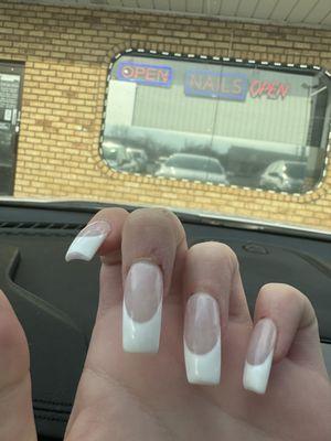 I would've rather kept my natural nails.