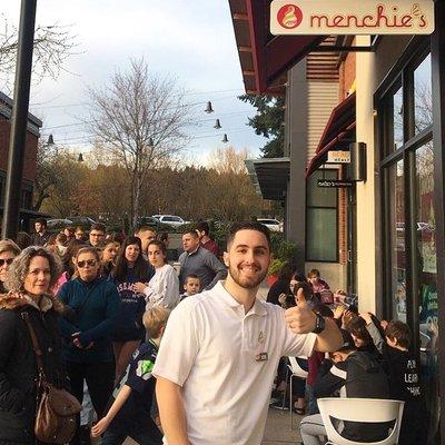 Grand opening day at Menchies